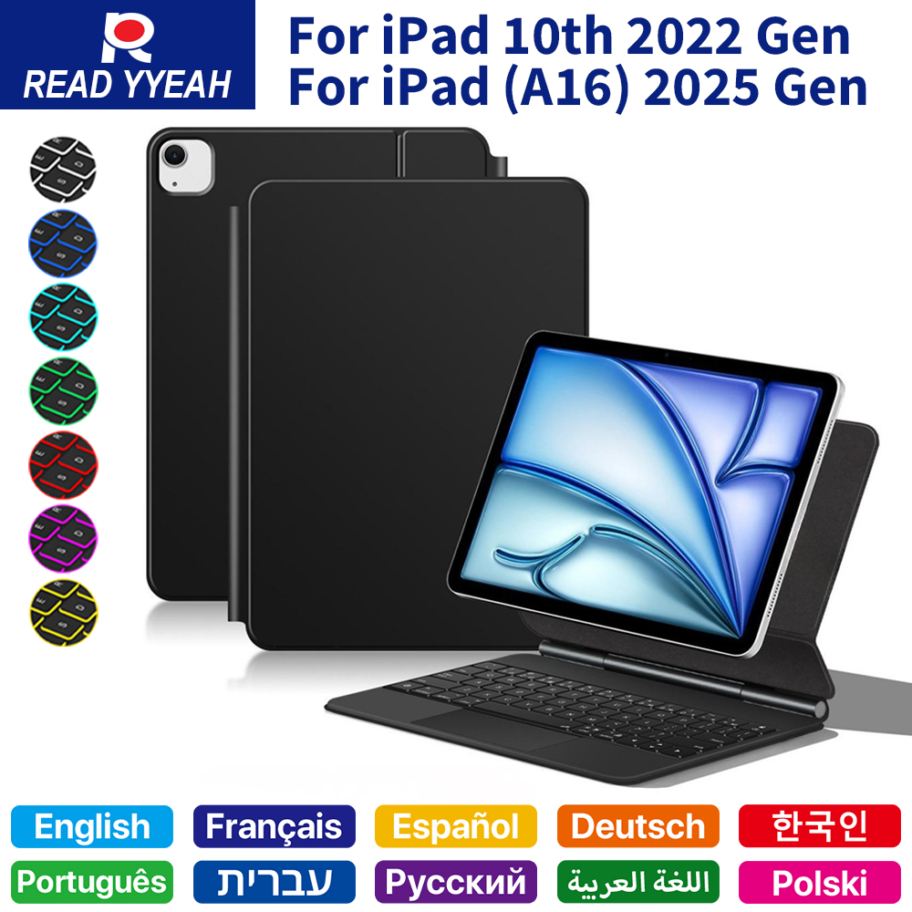 Tablet Ipad Accessories - 2026 Magic Keyboard with Bluetooth for