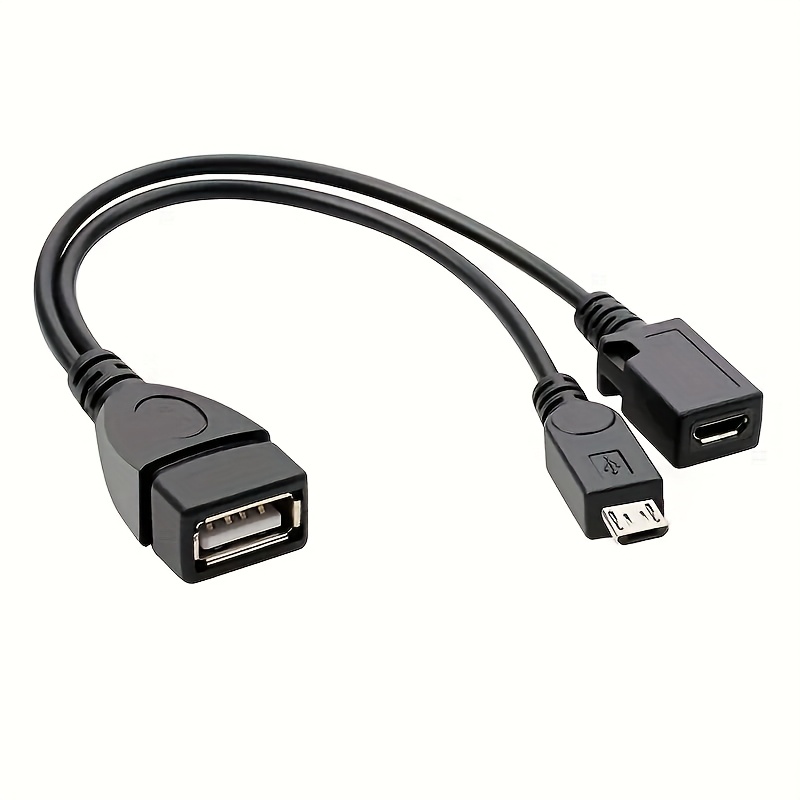 Tablet Tech Accessories - 2-in-1 OTG USB to Micro USB