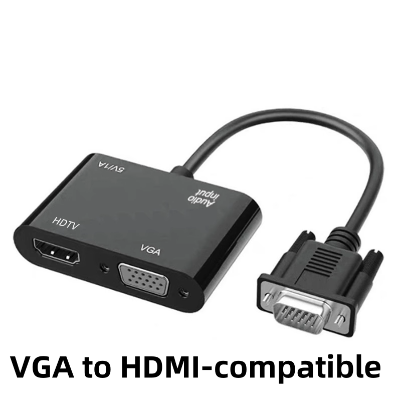 Hdmi Adapter Tablet - VGA(Host) to VGA/HDMI-compatible Display Adapter with