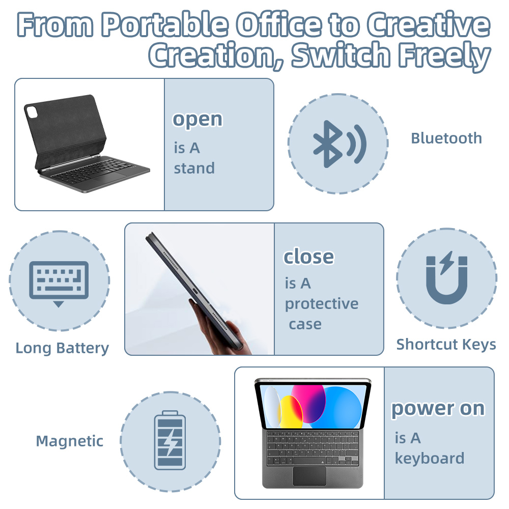 2026 Magic Keyboard with Bluet - огляд і ціна Tablet Ipad Accessories