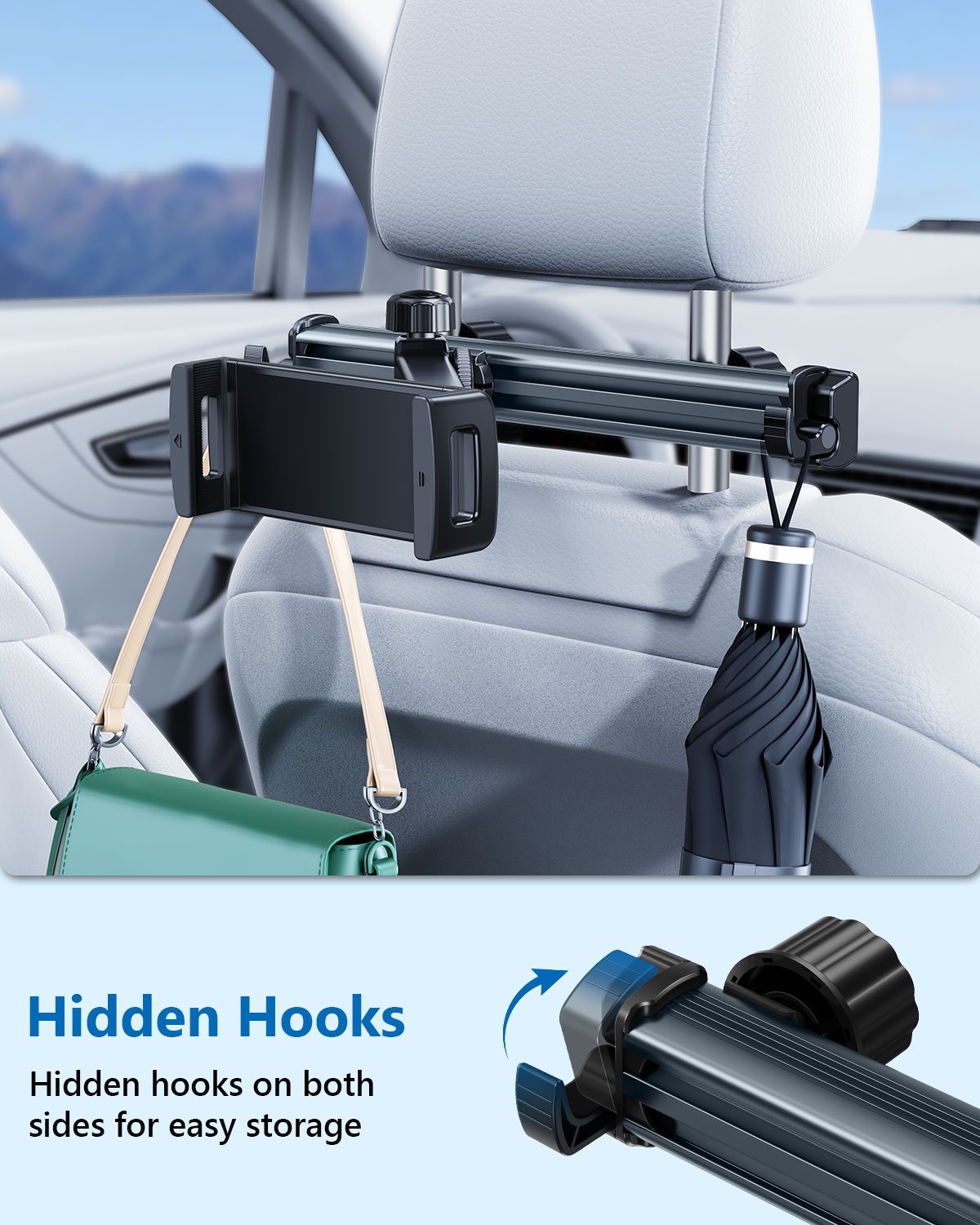 Hipacool Car Tablet Holder Sta - огляд і ціна Car Accessories Tablet Holder