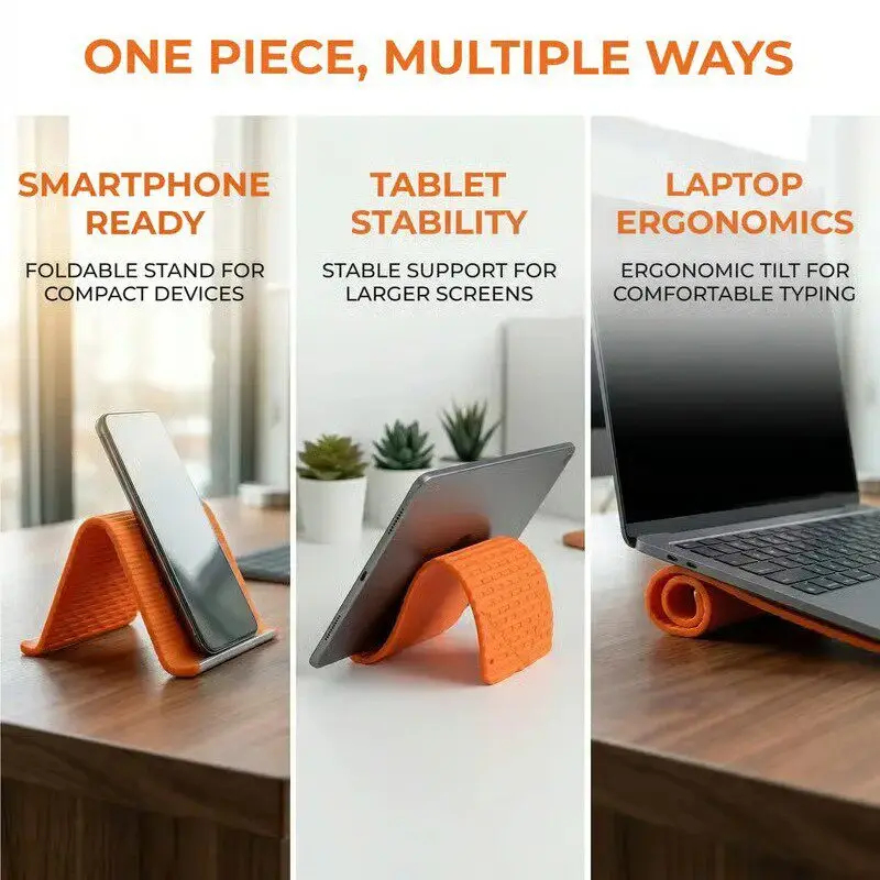 Silicone Foldable Phone Stand  - огляд і ціна Tablet Accessories Gifts