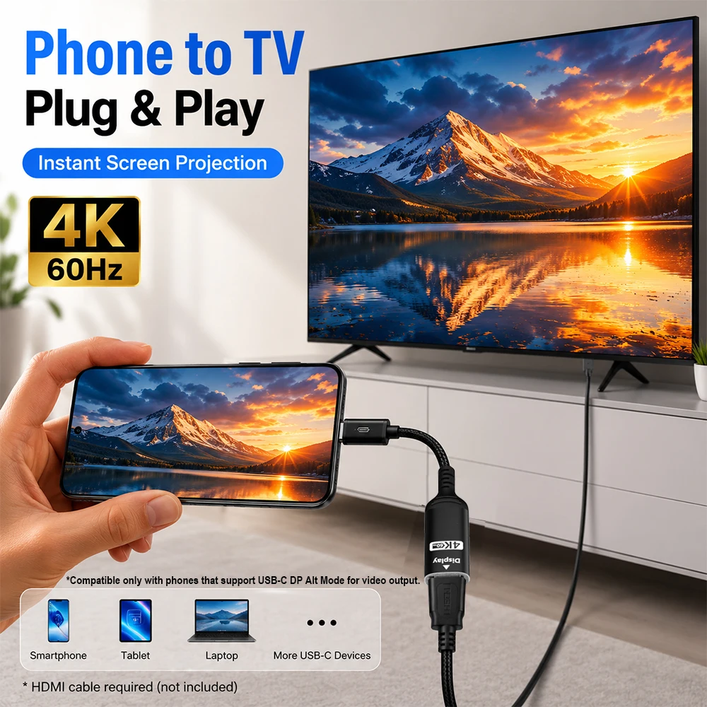 USB C to HDMI Adapter 4K@60Hz  - огляд і ціна Hdmi Adapter Tablet