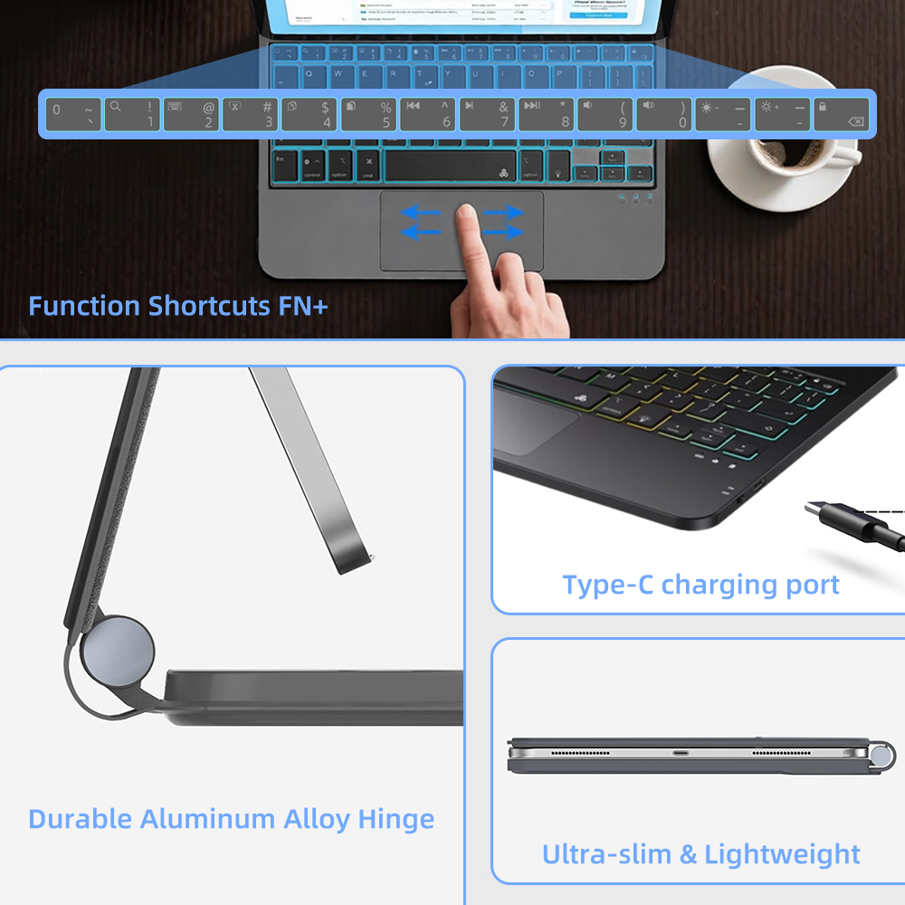 Wireless Backlit Keyboard Case - огляд і ціна Ipad Cover Folio