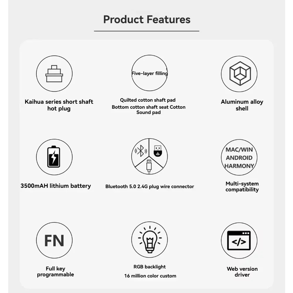 Keydous AJ68 Mechanical Keyboa - огляд і ціна Tablet Accessories Gifts