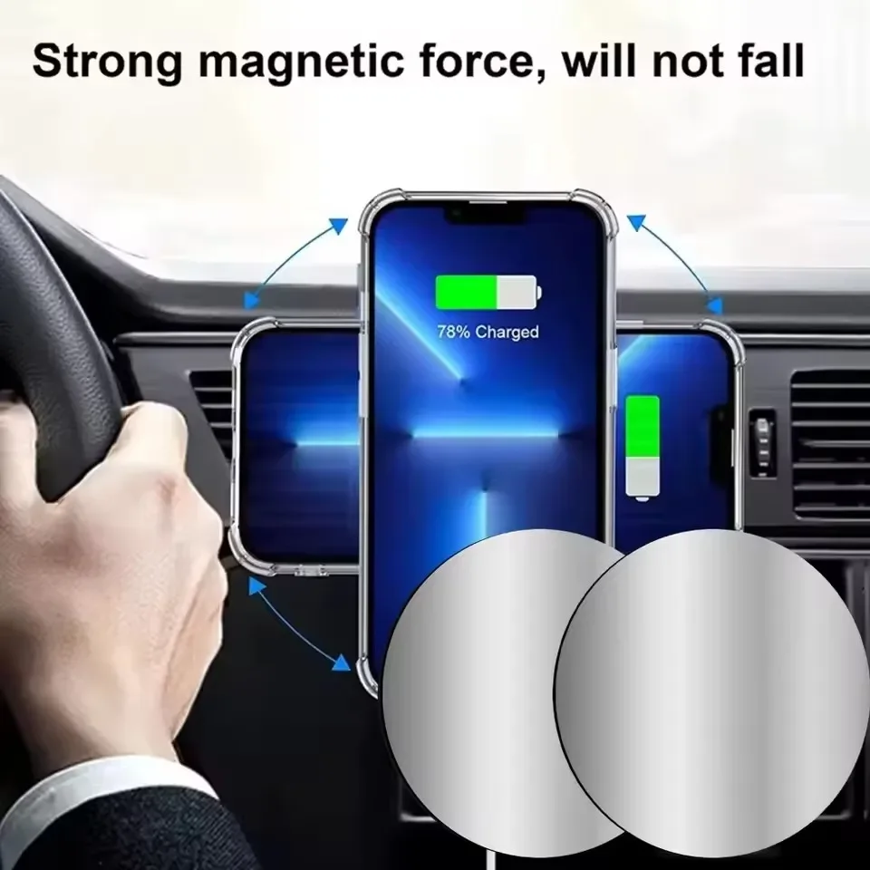 1-5PCS 8CM Magnetic Metal Plat - огляд і ціна Car Accessories Tablet Holder