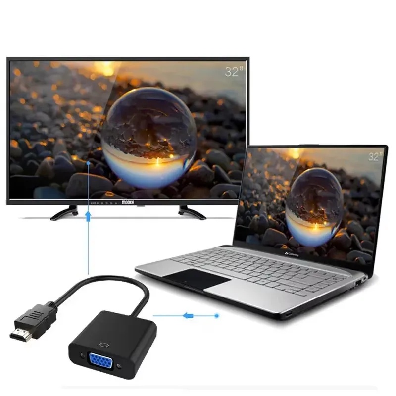 1-4sets HD 1080P HDMI To VGA C - огляд і ціна Hdmi Adapter Tablet