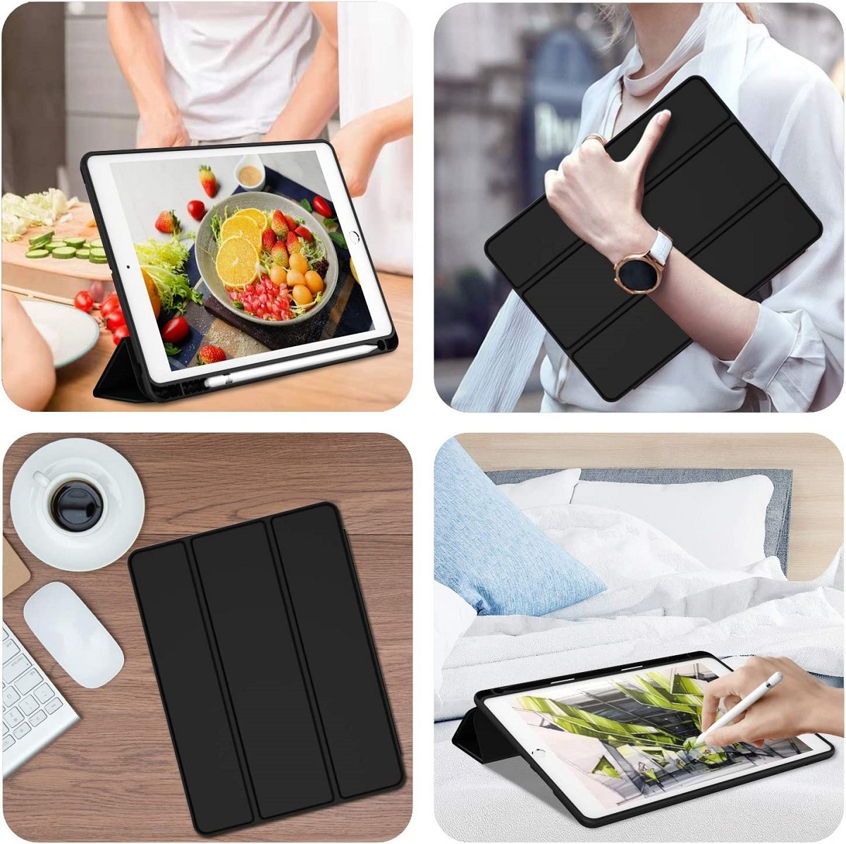 With Pencil Holder Funda for I - огляд і ціна Ipad Cover Folio