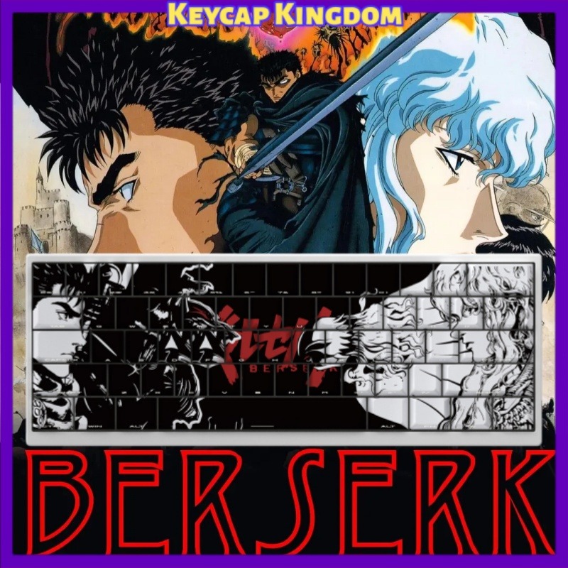 BERSERK Theme Anime Keycap 98  - огляд і ціна Tablet Accessories Gifts